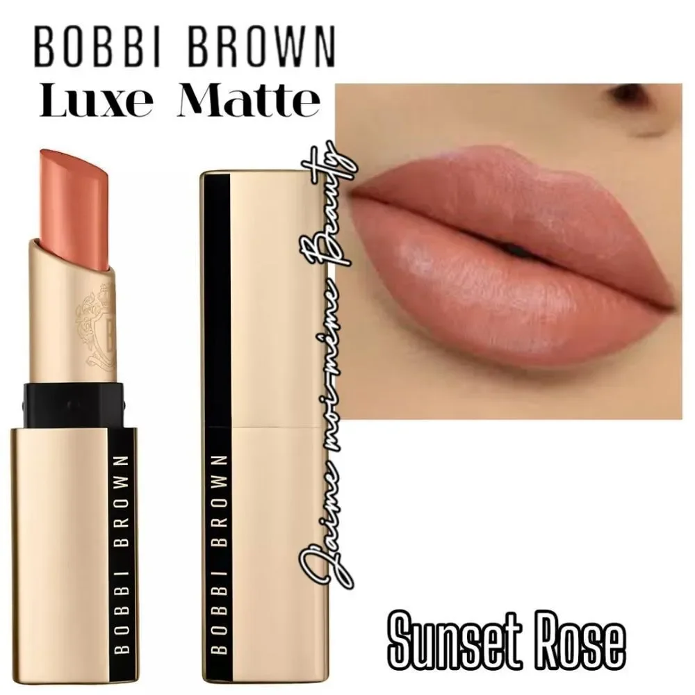 Bobbi Brown Luxe Matte Lipstick in Sunset Rose (Light Neutral Pink)